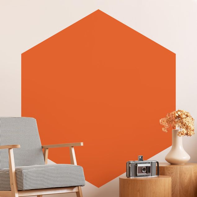 Contemporary wallpaper Colour Orange