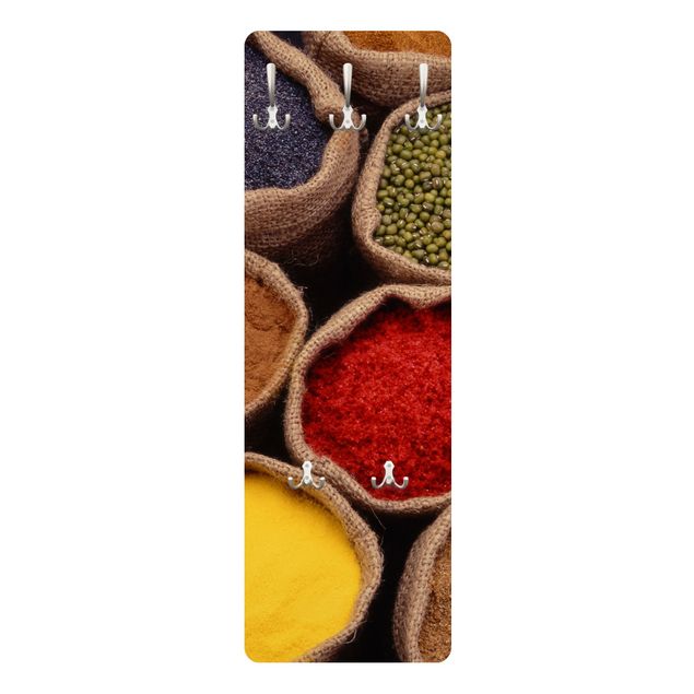 Wall mounted coat rack Colourful Spices