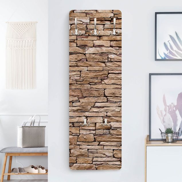 Wall mounted coat rack country Crete Stonewall