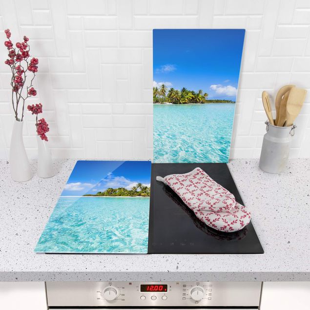 Stove top covers flower Crystal Clear Water