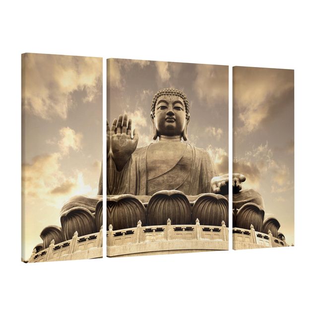 Prints modern Big Buddha Sepia