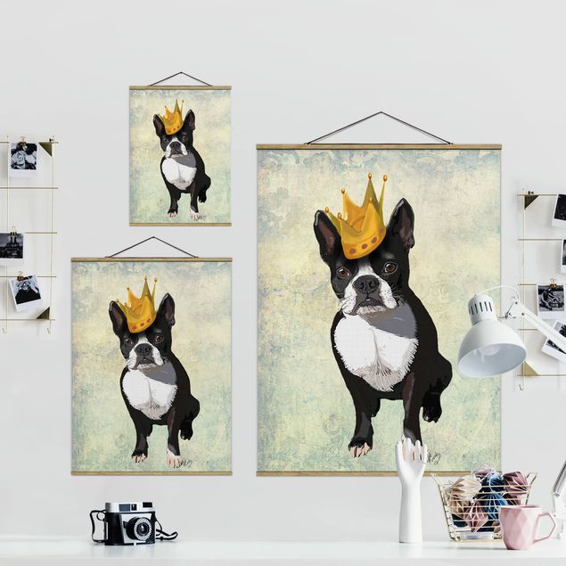 Prints black Animal Portrait - Terrier King