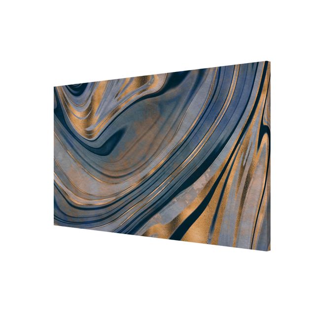 Abstract art prints Gemstone Saphire And Copper