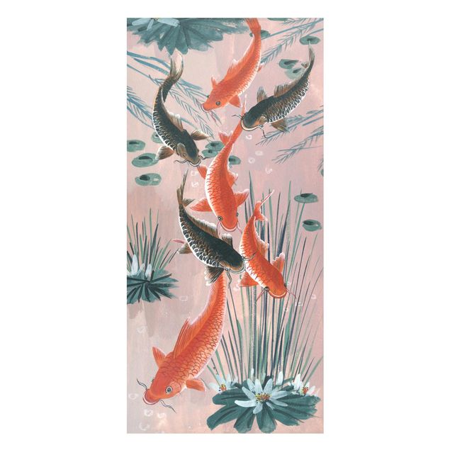 Prints fishes Asian Art Kois In The Pond I