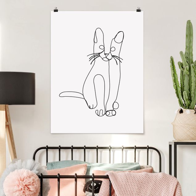 Cat print Cat Line Art