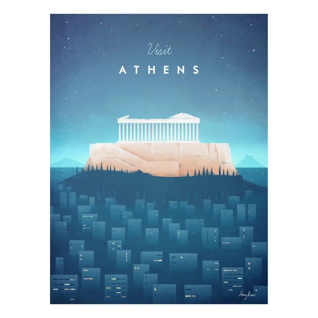 Canvas art Travel Poster - Athens
