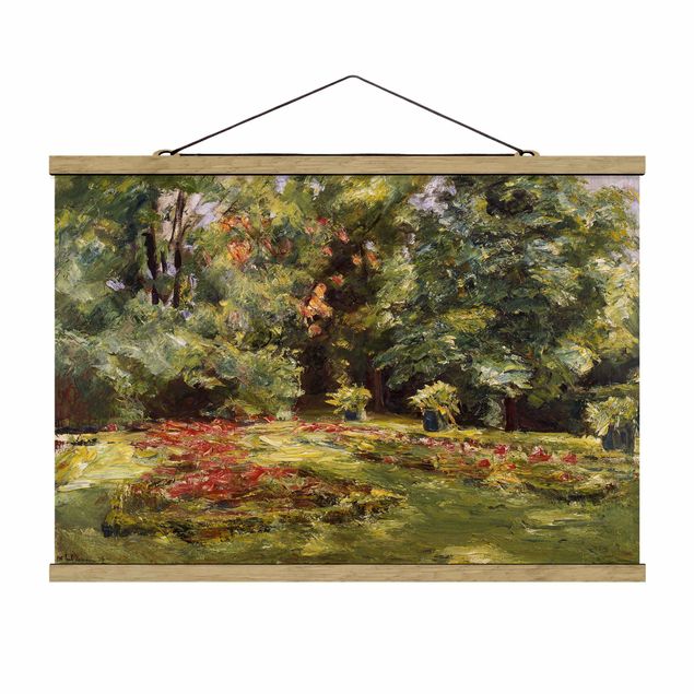 Landscape canvas prints Max Liebermann - Flower Terrace Wannseegarten