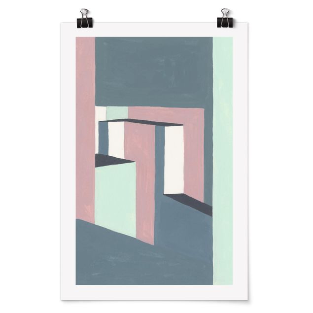 Abstract poster prints Shadow Of The Walls III