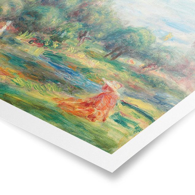 Trees on canvas Auguste Renoir - Landscape At Cagnes