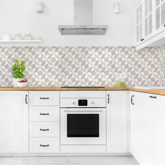Kitchen splashback patterns Geometrical Tiles - Fano