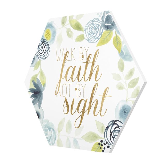 Prints Garland With Saying - Faith
