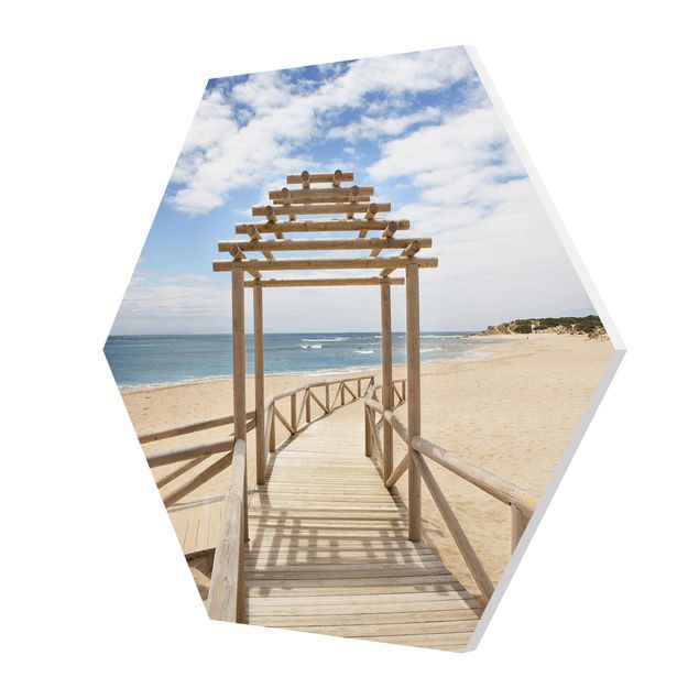 Contemporary art prints Beach Path To The Sea In Andalusia