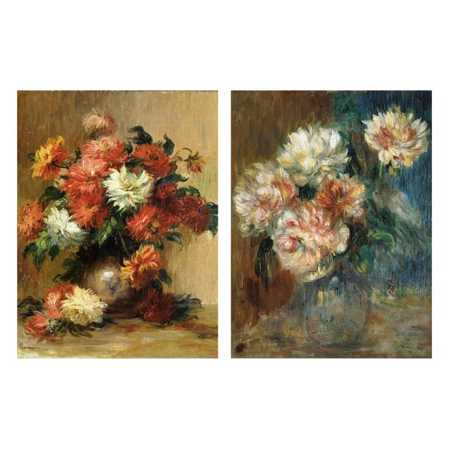 Canvas art prints Auguste Renoir - Vases
