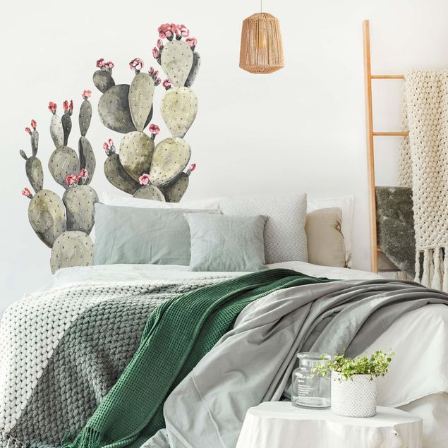 Wall art stickers Watercolour Two Cactuses XXL