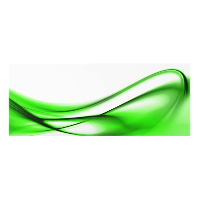 Glass Splashback - Green Touch - Panoramic