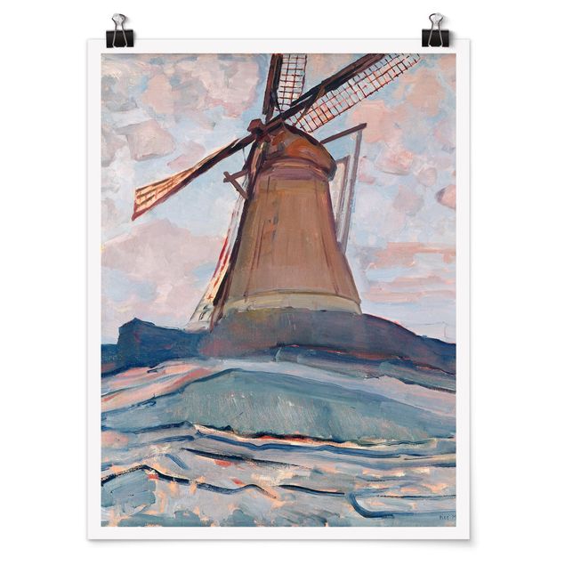 Canvas art Piet Mondrian - Windmill
