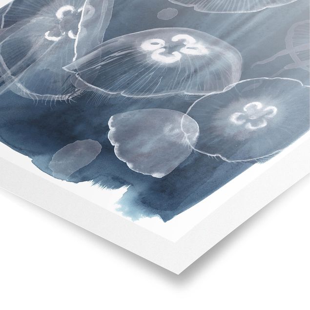 Prints blue Moon Jellyfish II