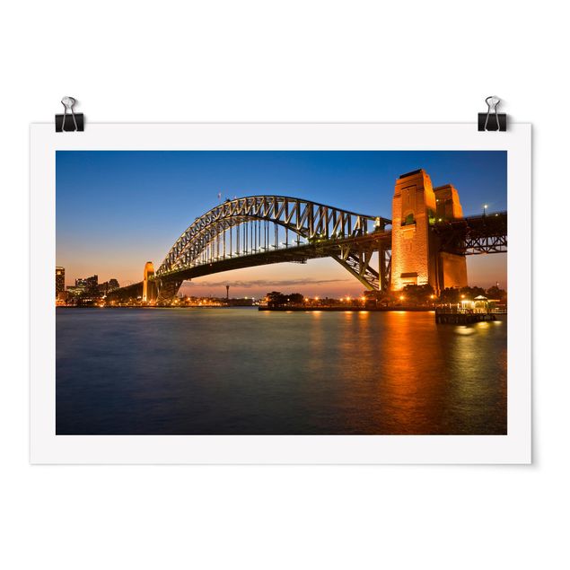 Skyline prints Harbor Bridge In Sydney
