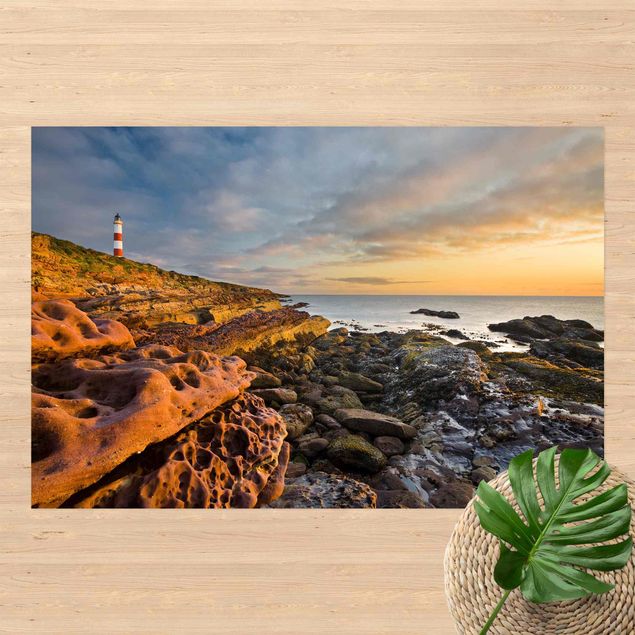 Outdoor rugs Tarbat Ness Lighthouse And Sunset At The Ocean