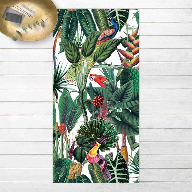 outdoor mat Colourful Tropical Rainforest Pattern
