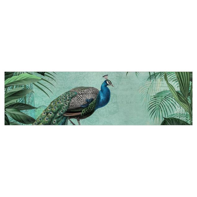 Splashback Shabby Chic Collage - Noble Peacock