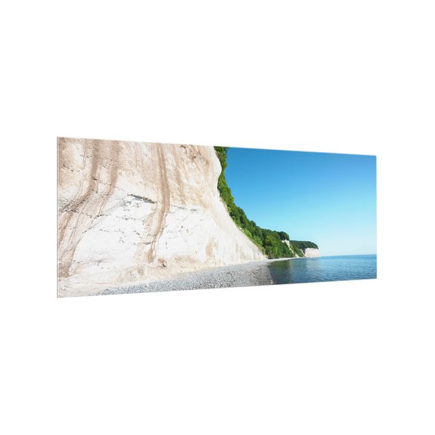Glass splashback beach Chalk Cliffs Of Rügen