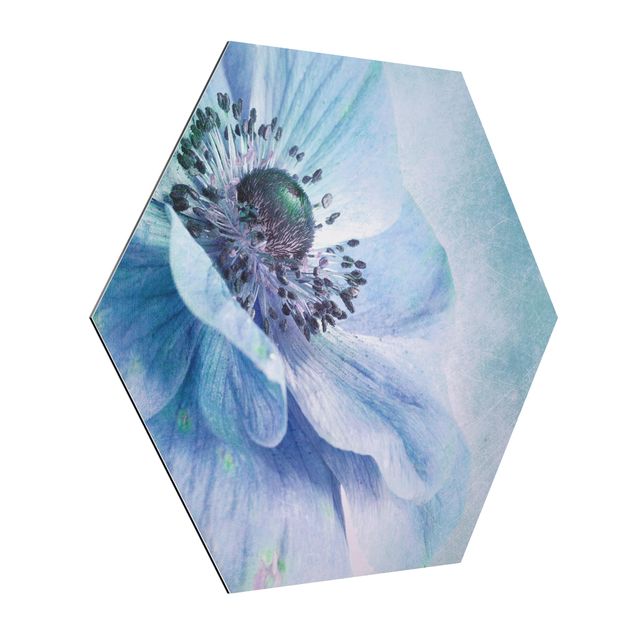 Contemporary art prints Flower In Turquoise