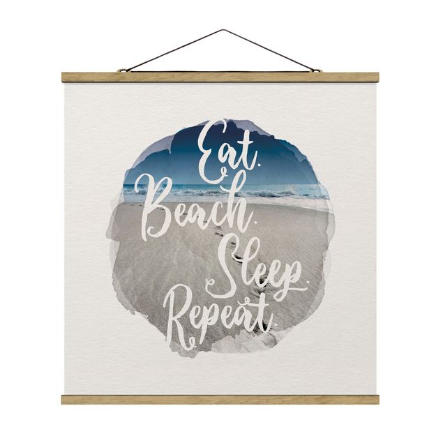 Sea print WaterColours - Eat.Beach.Sleep.Repeat.