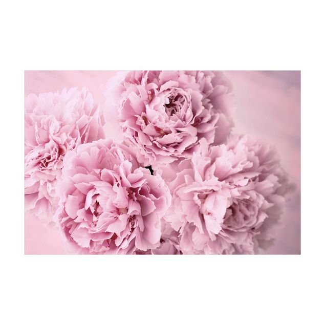 Floral rugs Pink Peonies