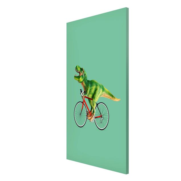 Magnet boards animals Dinosaur With Bicycle