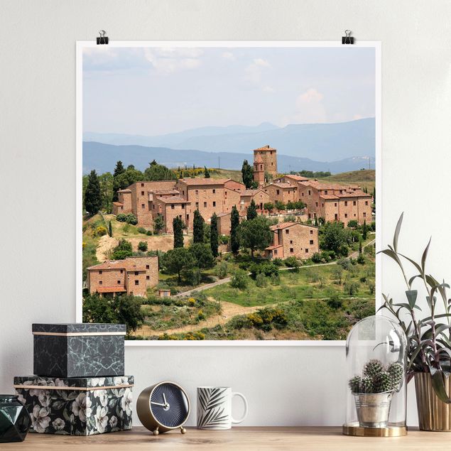 Mountain art prints Charming Tuscany