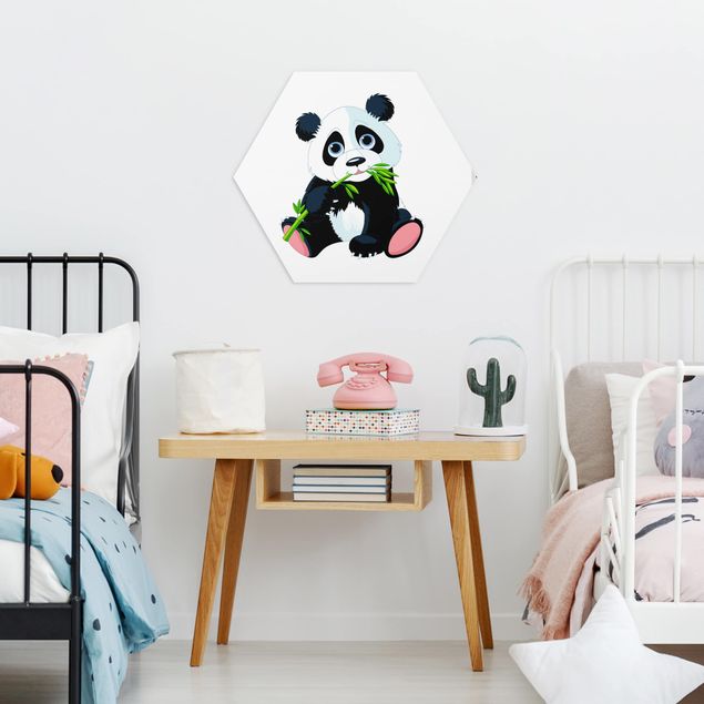 Animal wall art Nibbling Panda