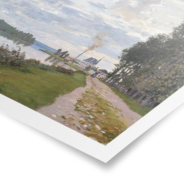Art prints Claude Monet - The Waterfront At Argenteuil