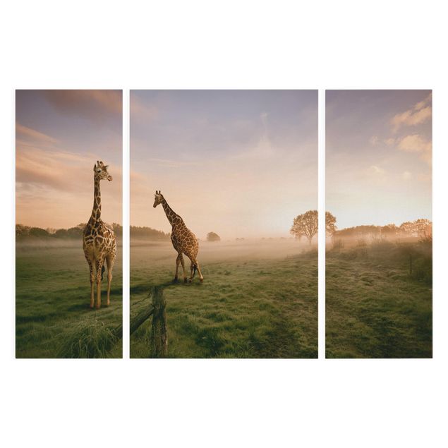 Animal wall art Surreal Giraffes
