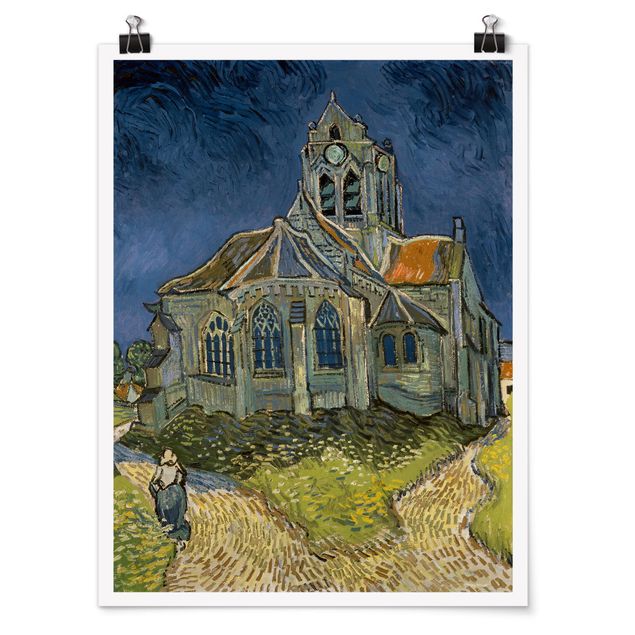 Post impressionism Vincent van Gogh - The Church at Auvers