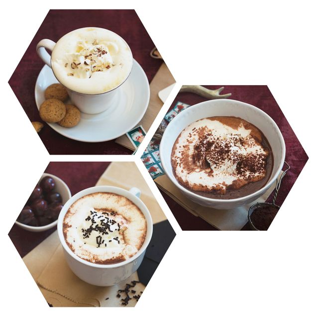 Prints brown Hot Chocolate With Cream