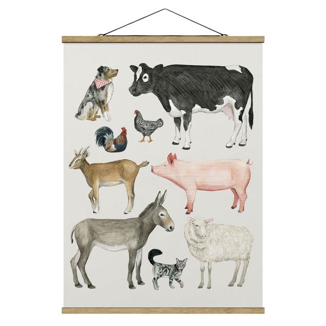 Prints animals Farm Animal Family I