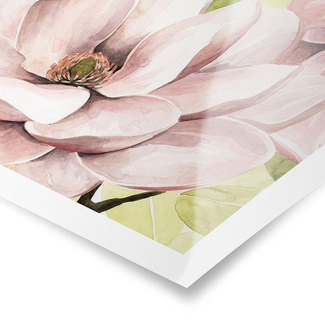 Prints pink Magnolia Blush I