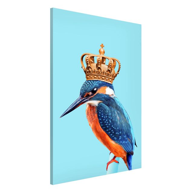 Magnet boards animals Kingfisher With Crown