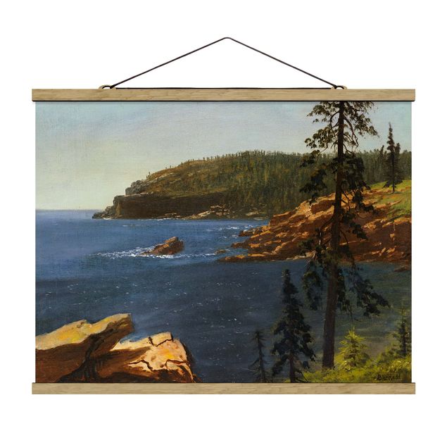 Beach canvas art Albert Bierstadt - California Coast
