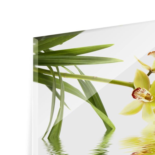 Glass Splashback - Elegant Orchid Waters - Landscape 2:3