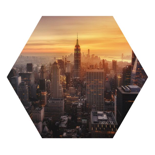 Forex prints Manhattan Skyline Evening