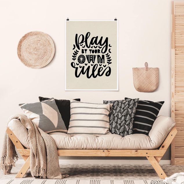 Framed quotes Play By Your Own Rules
