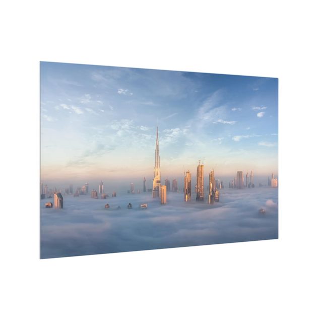 Glass splashbacks Dubai Above The Clouds