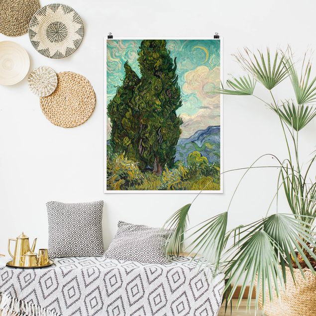 Paintings of impressionism Vincent van Gogh - Cypresses