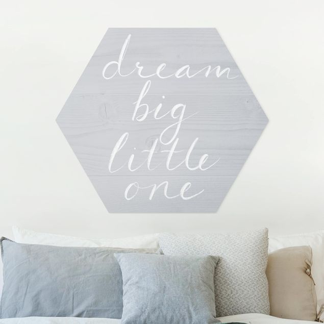 Kids room decor Wooden Wall Gray - Dream Big