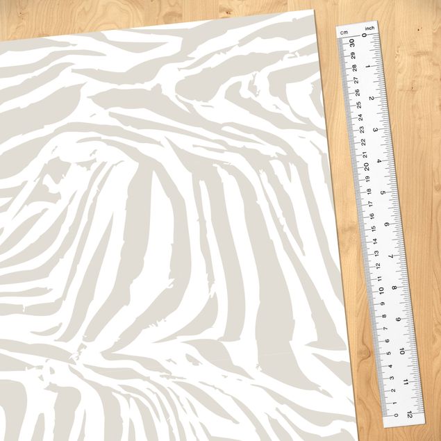 Adhesive films for furniture grey Zebra Design Light Grey Stripe Pattern