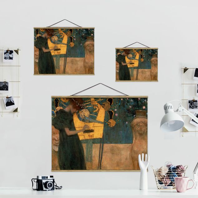 Portrait canvas prints Gustav Klimt - Music