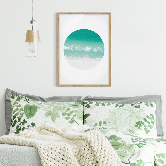 Landscape wall art The Ocean In A Circle