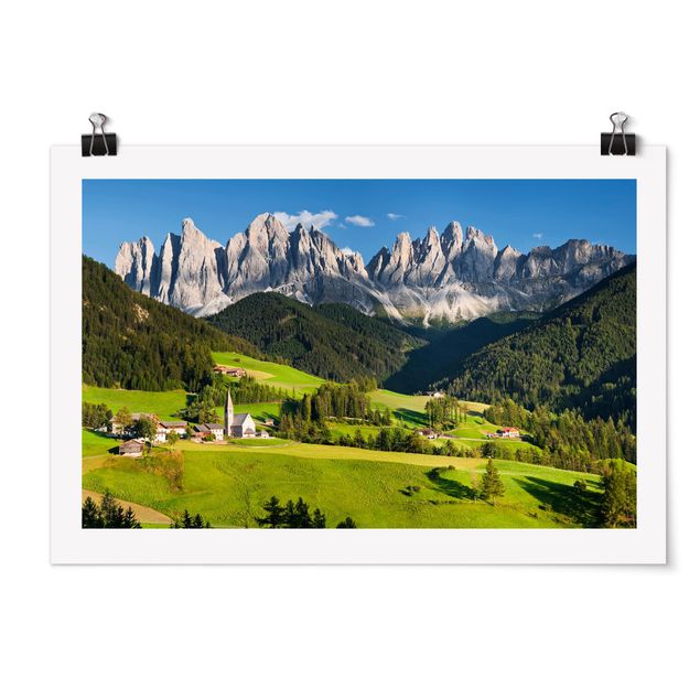 Prints trees Odle In South Tyrol